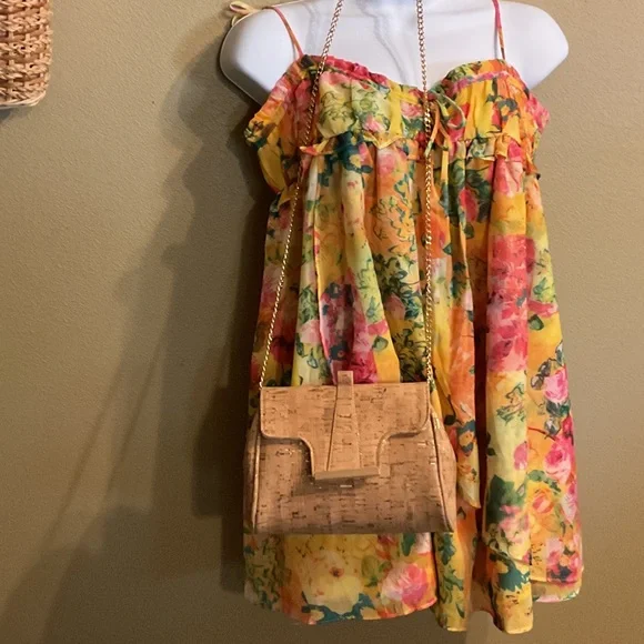 Dress mini NWOT Never worn brand new boutique 16” Ptp sundress cute babydoll - Picture 6 of 12